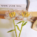 TWO FLOWERS WITH TRANSPARENT PETALS | 100 pieces