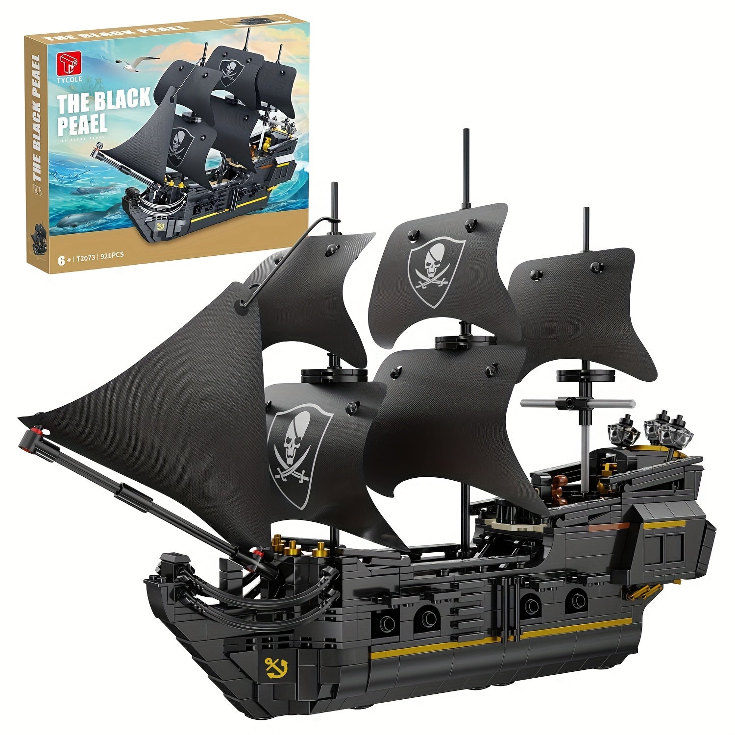 BLACK PIRATE SHIP | 921 pieces