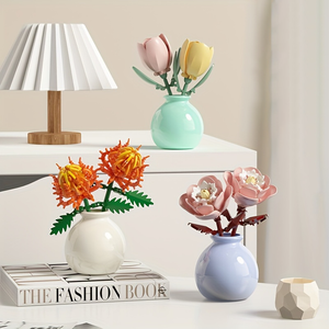 FLOWERS IN VASES | 60 pieces