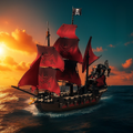 QUEEN ANNE'S REVENGE PIRATE SHIP | 1097 pieces