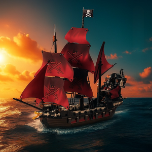 QUEEN ANNE'S REVENGE PIRATE SHIP | 1097 pieces